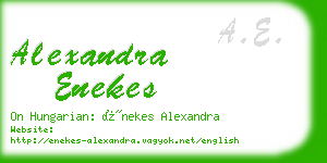 alexandra enekes business card